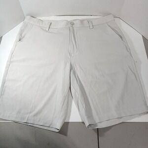 Men's Size 38 Performance Chino 1764 Golf Shorts Light Gray Lightweight Chino
